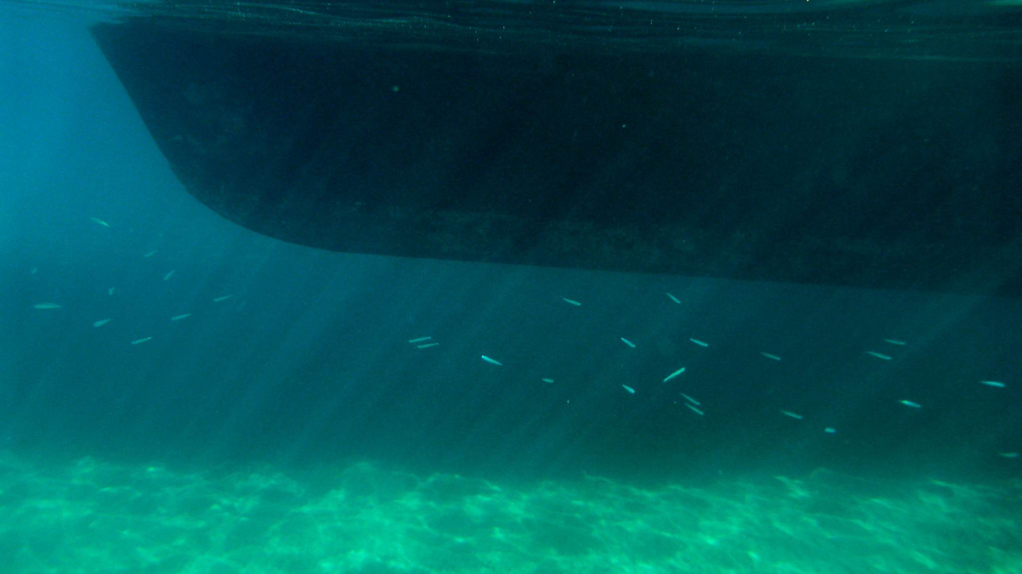 Boot von unten