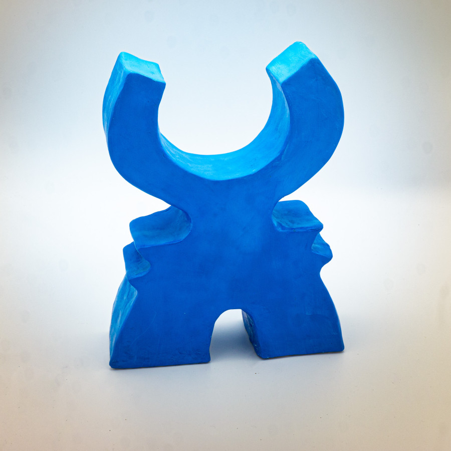 Blaues Objekt